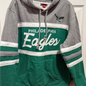 Mitchell & Ness Gray and Green Philadelphia Eagles Sweater